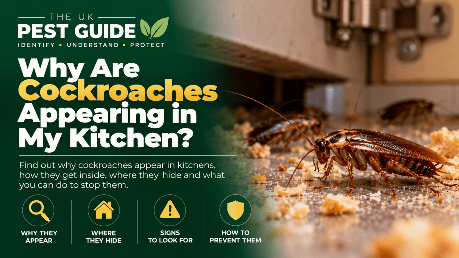 Why Are Cockroaches Appearing in My Kitchen? - UK Pest Guide